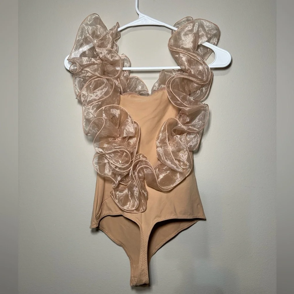 Free People Ruffle Bodysuit - Picture 3 of 3